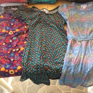 3 Lularoe Girls pieces size 6